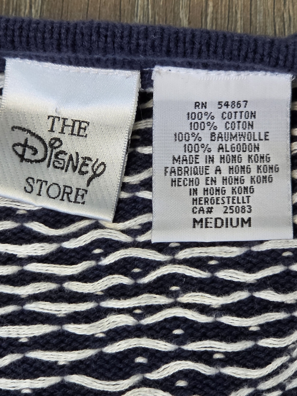Vintage Disney Store Christmas Cardigan Sweater Cottage Core AS-IS - Picture 11 of 14